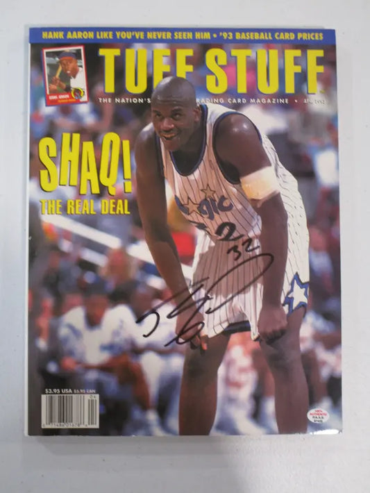 Shaquille O'Neal of the Orlando Magic signed autographed magazine PAAS COA 425 - Price Is Right Miami