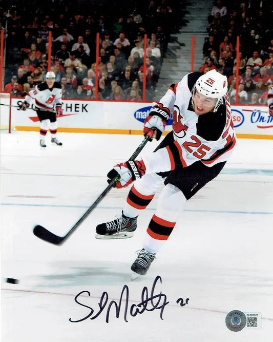 Stefan Matteau New Jersey Devils Autographed 8x10 Photo Beckett Holo - Price Is Right Miami