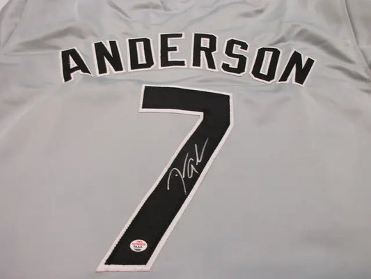 Tim Anderson of the Chicago White Sox signed autographed baseball jersey PAAS COA 980 - Price Is Right Miami