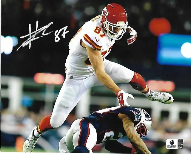 Travis Kelce Kansas City Chiefs Autographed 8x10 Photo GA coa - Price Is Right Miami