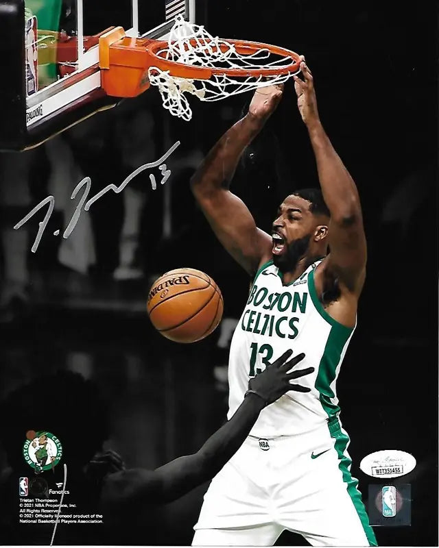 Tristan Thompson Boston Celtics Autographed 8x10 Photo JSA W coa - Price Is Right Miami