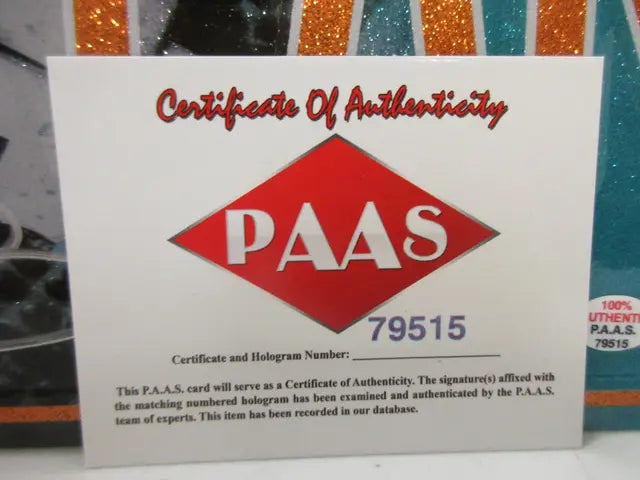 Tua Tagovailoa of the Miami Dolphins signed autographed metal license plate PAAS COA 515 - Price Is Right Miami