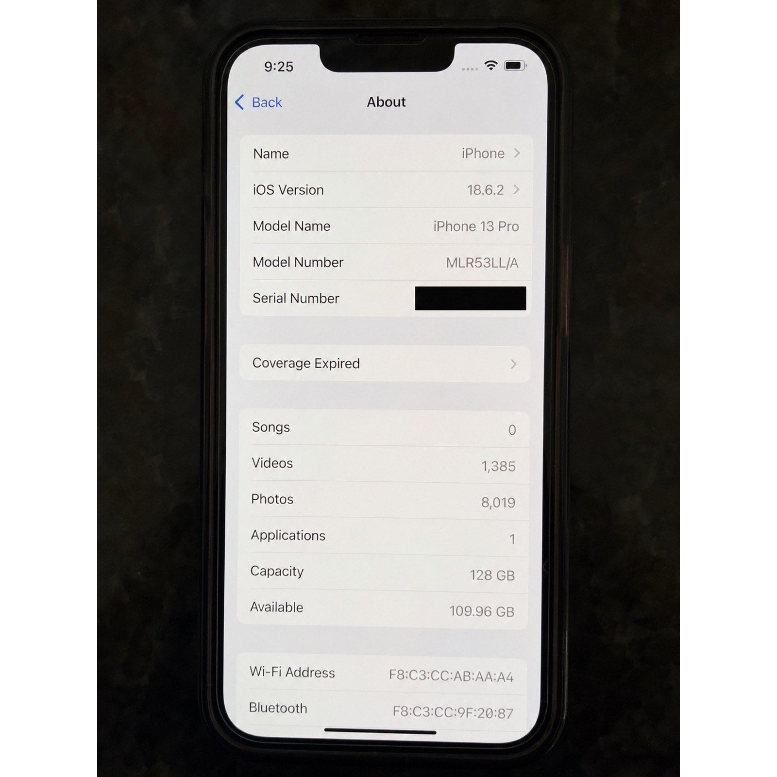 Apple iPhone 13 Pro 128GB Unlocked 87% Battery Health iOS 18.6.2 Tested