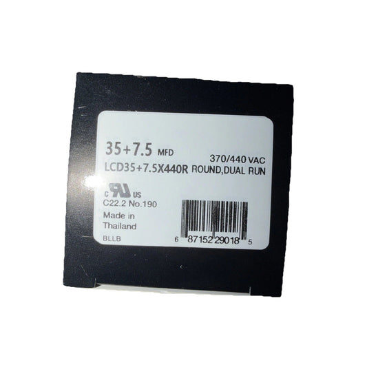 Linebacker LCD35+7.5X440R Dual Run Capacitor 35/7.5 MFD 440V Round