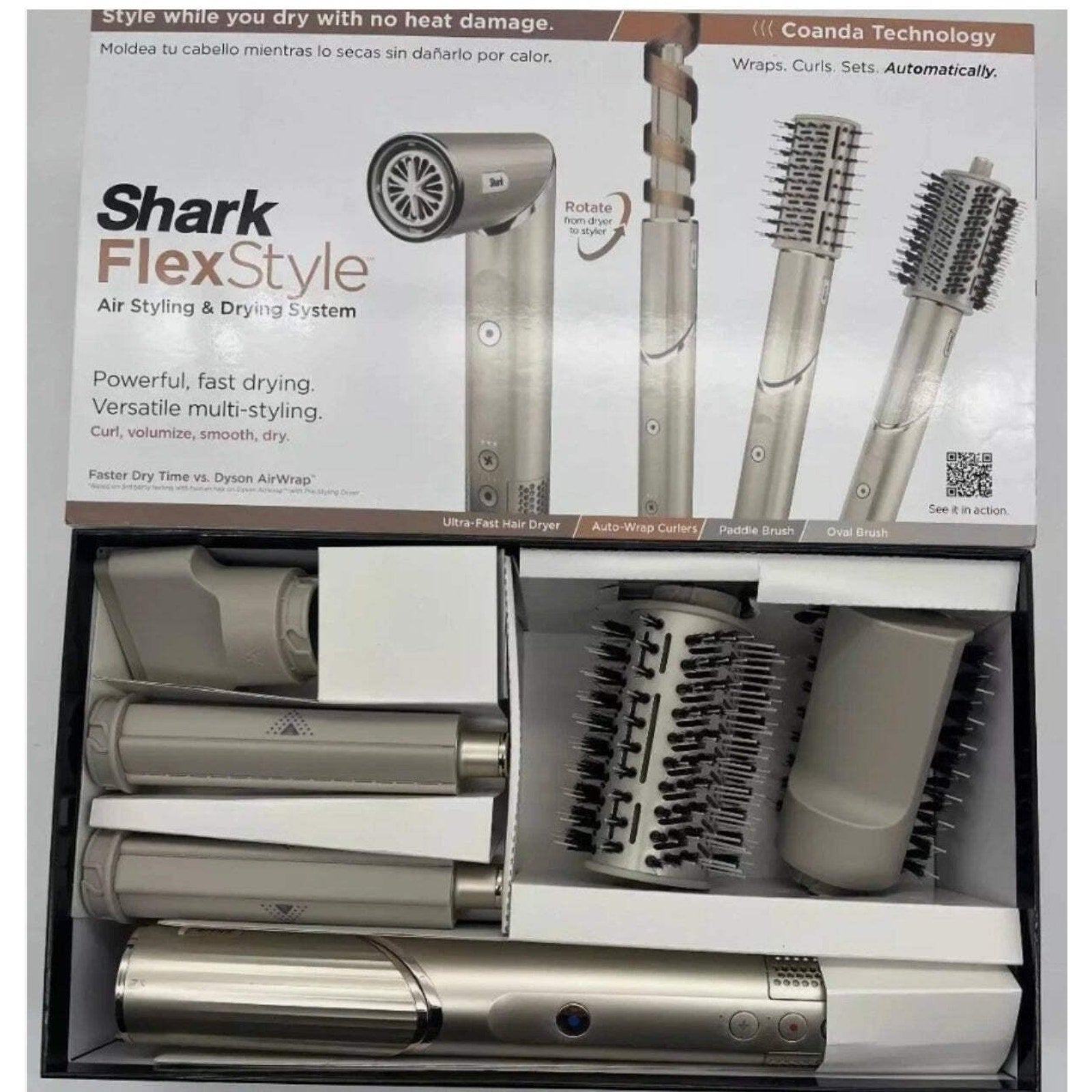 ShARK - FlexStyle Air Styling & Drying System, Powerful Hair Blow Dryer and Mult