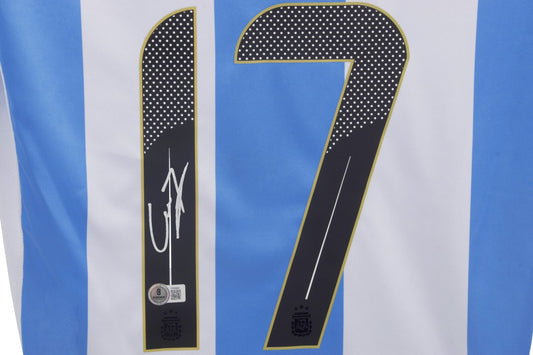 Alejandro Garnacho Signed Argentina Jersey Beckett Cert - Price Is Right Miami