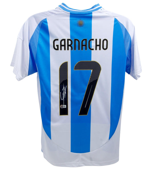 Alejandro Garnacho Signed Argentina Jersey Beckett Cert - Price Is Right Miami