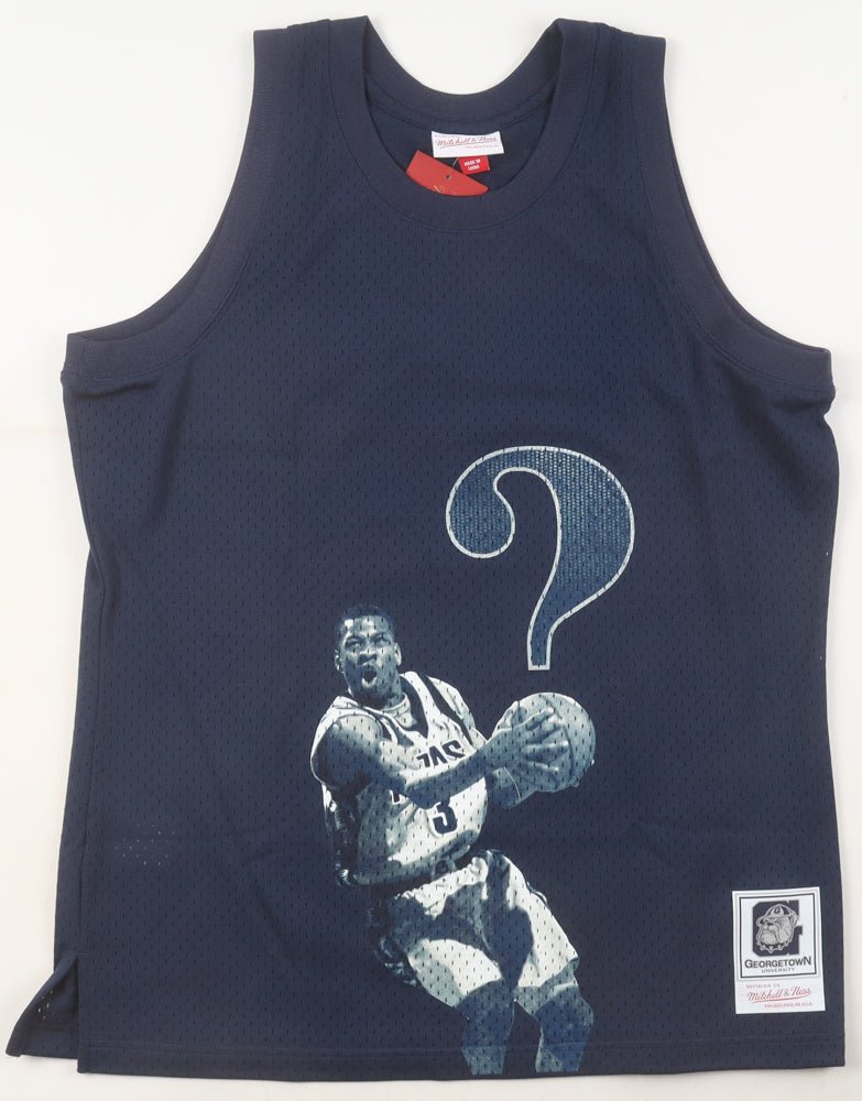 Allen Iverson Signed Georgetown Hoyas Mitchell Ness Authentic Jersey Beckett - Price Is Right Miami