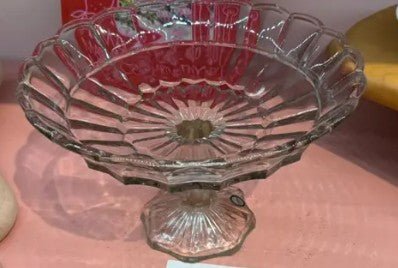 ALL'ORIGINE GLASS CAKE SERVING STAND (CLEAR) - Price Is Right Miami