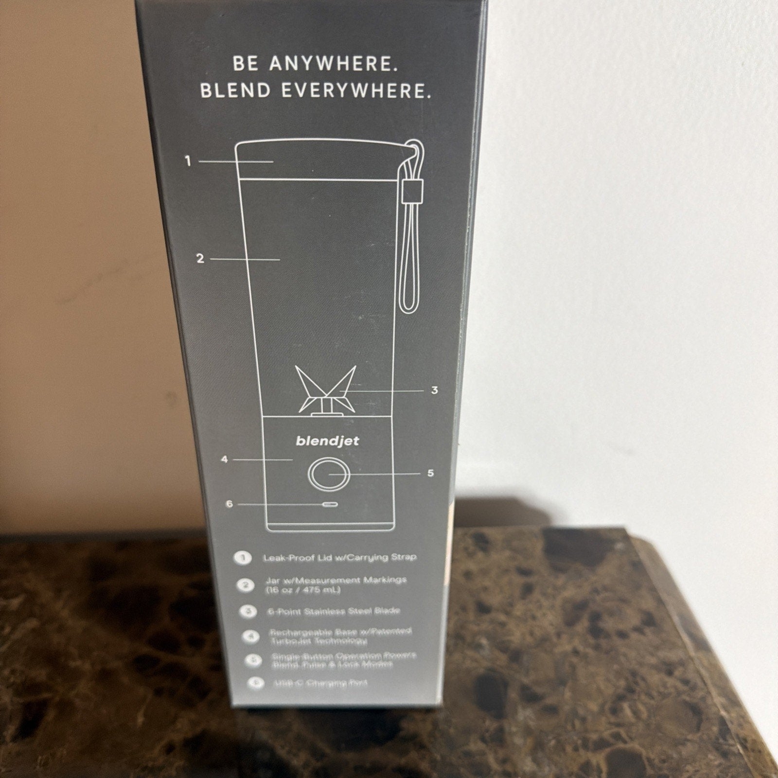 Blendjet 2 The Original Portable Blender, BLACK - FREE SHIPPING