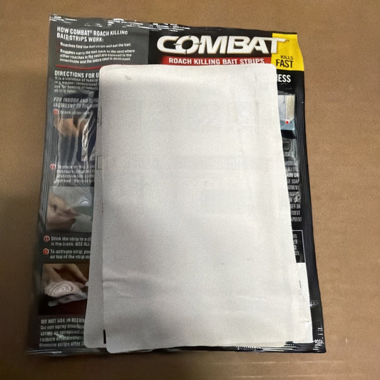 Combat Roach Killing Bait Strips Kills The Nest Large & Small Roaches 10 Strips