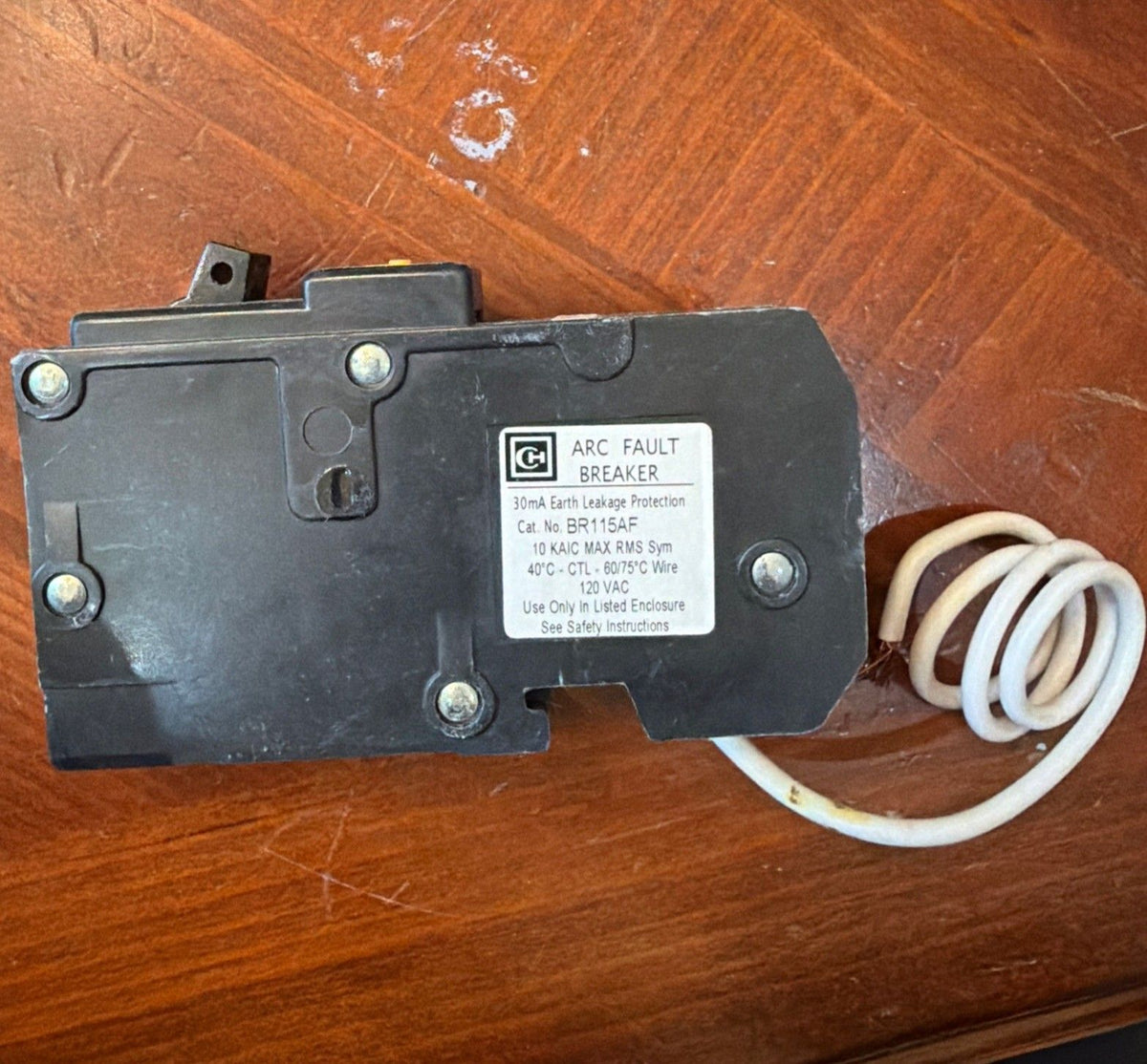 Cutler-Hammer BR115AF 15 Amp Arc Fault Circuit Breaker 120V