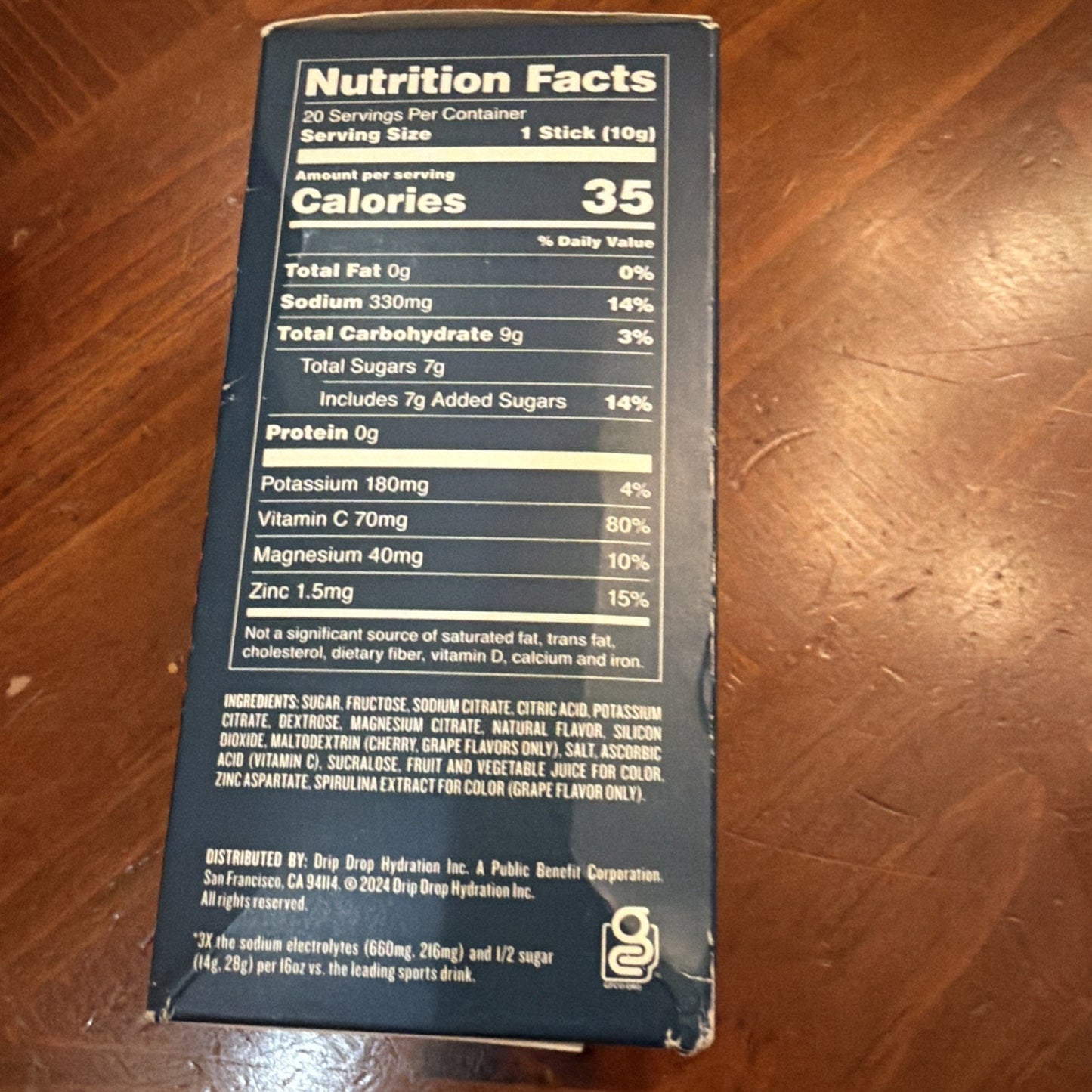 DripDrop Fast Hydration Electrolyte Drink Mix Juicy Variety 20 Packs Exp: 7/28 — Image 5