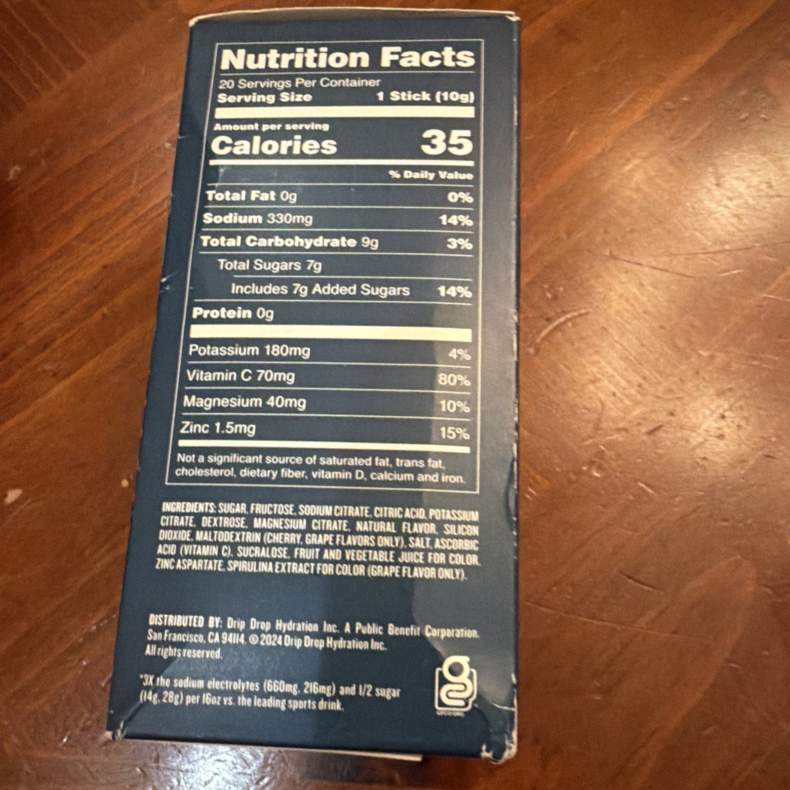 DripDrop Fast Hydration Electrolyte Drink Mix Juicy Variety 20 Packs Exp: 7/28 — Image 5