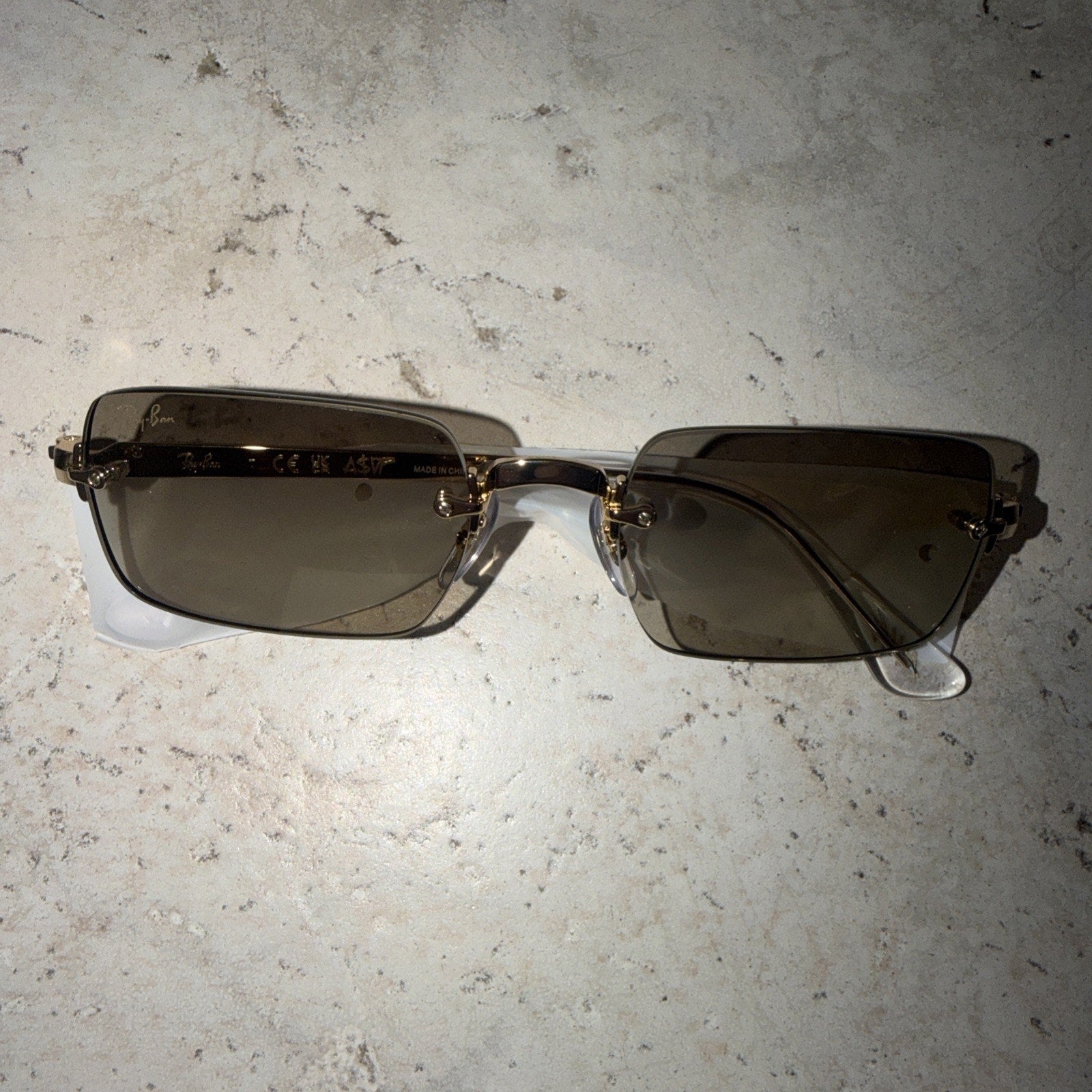 Ray-Ban RB3928 001/7I Arista Gold Brown Mirror Sunglasses 54mm