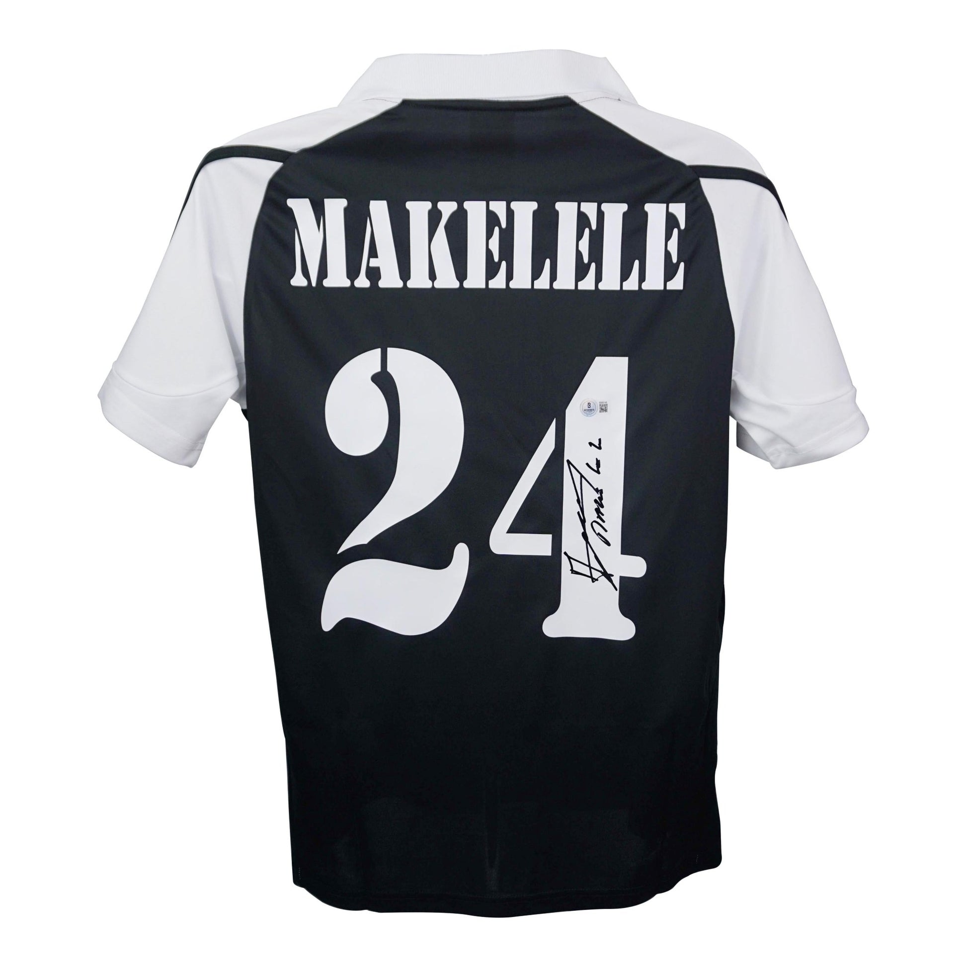 Claude Makelele Signed Real Madrid Adidas Authentic Jersey Beckett Hologram Size large (view 2)