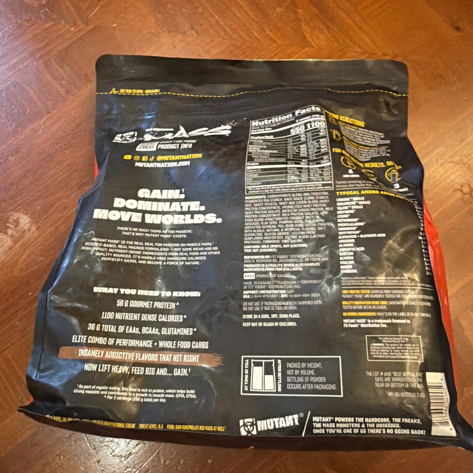 MUTANT MASS® 5LBS The Original Muscle Mass Gainer High Protein Drink Mix — Image 4