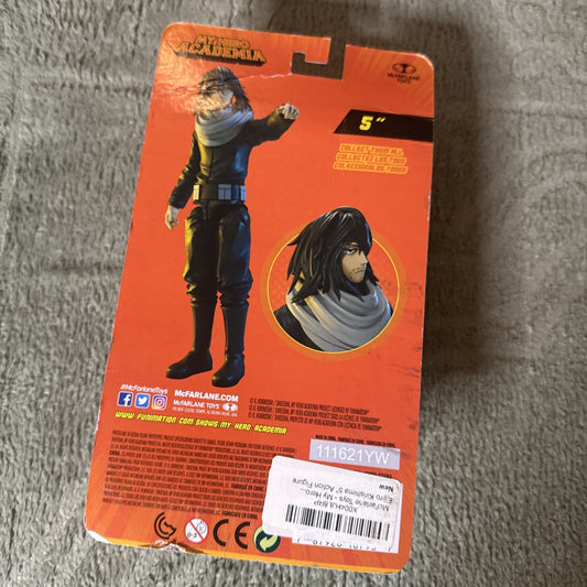 McFarlane Toys My Hero Academia Shota Aizawa 5-inch action figure in original packaging with character art and branding details