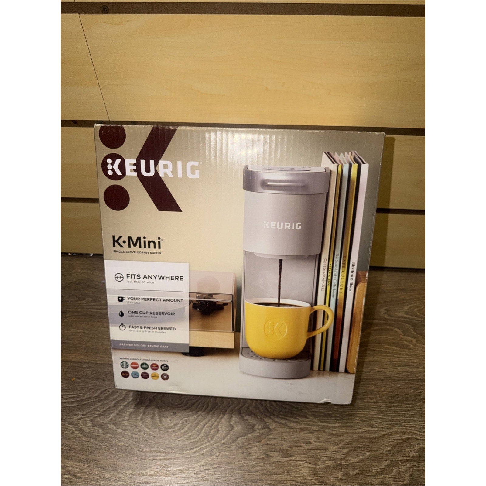 Keurig K-Mini Single Serve K-Cup Pod Coffee Maker, Studio Gray (New in Box)