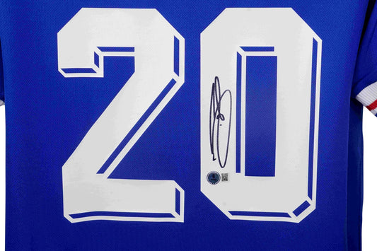 David Trezeguet Signed France National Team Adidas Jersey Beckett Authenticated Size Large - Price Is Right Miami