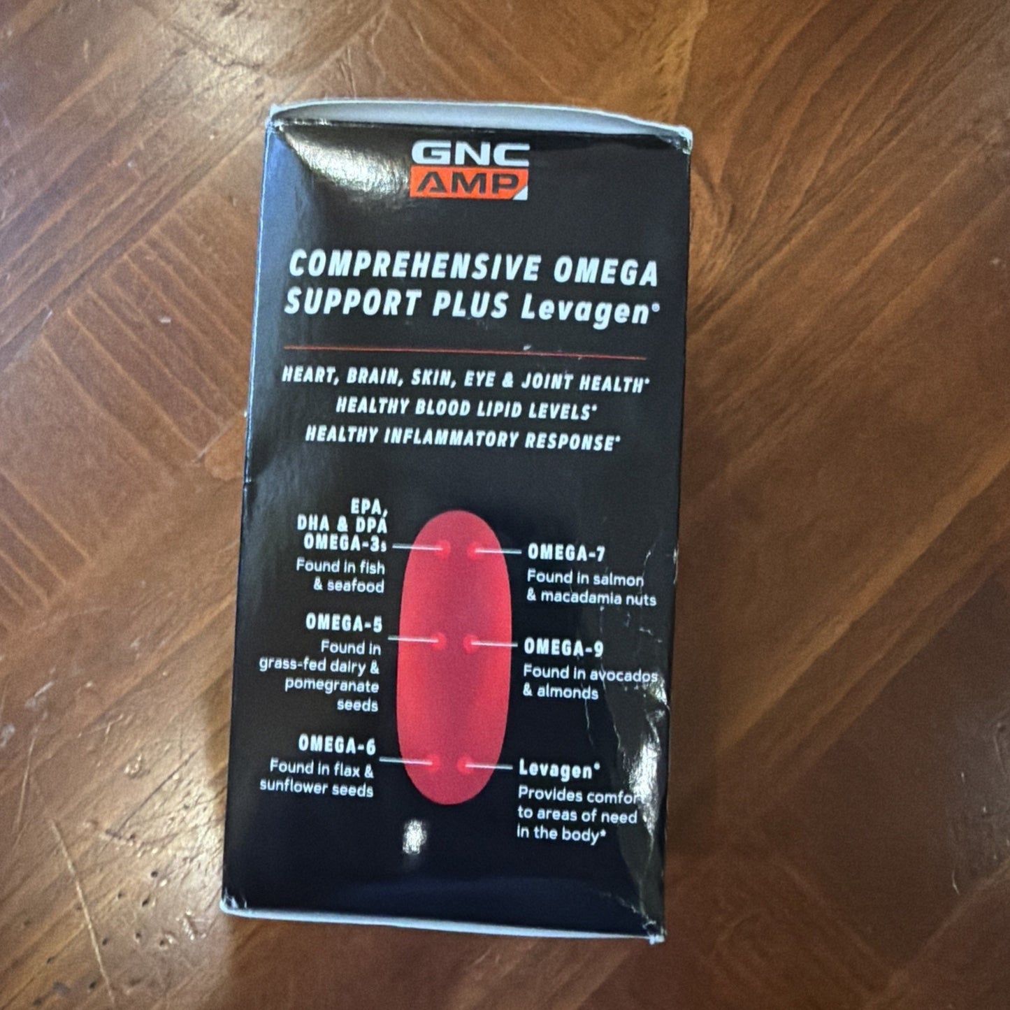GNC AMP Complete Omega 60 Softgels Sealed Discontinued Exp 11/2026 Rare — Image 3