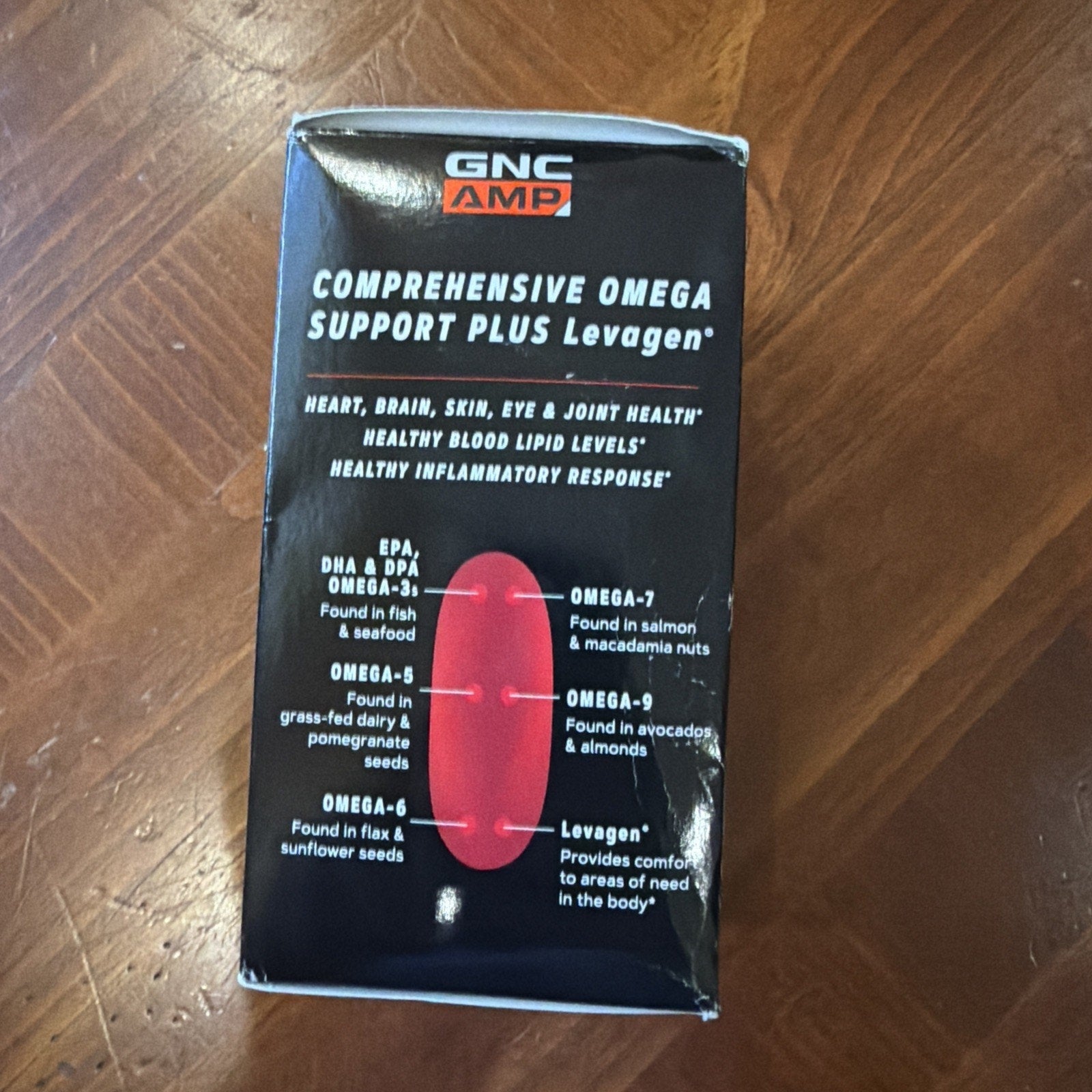GNC AMP Complete Omega 60 Softgels Sealed Discontinued Exp 11/2026 Rare — Image 3