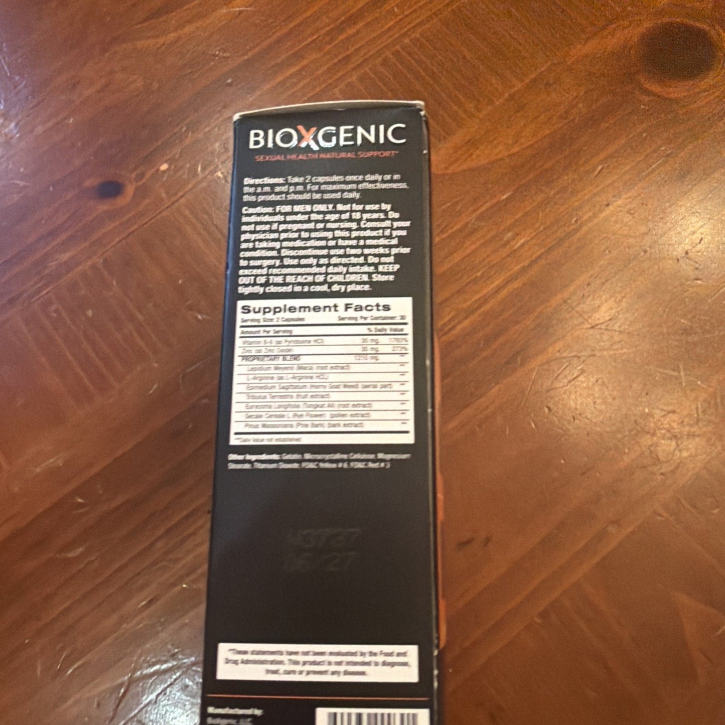 BioXgenic Power Finish Male Performance 60 Capsules Enhancing Supplement NEW — Image 3