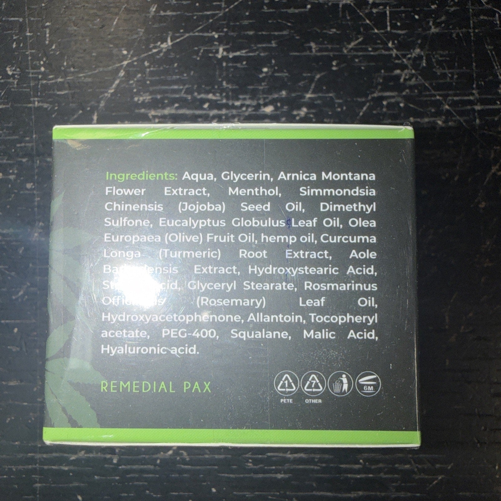 Remedial Pax Hemp Cream 10x Power with Aloe Vera, Turmeric & Arnica, 60ml — Exp 3/2028