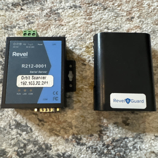 Set of two Revel Orbit and Guard diagnostic scanner devices for automotive maintenance and repair tasks