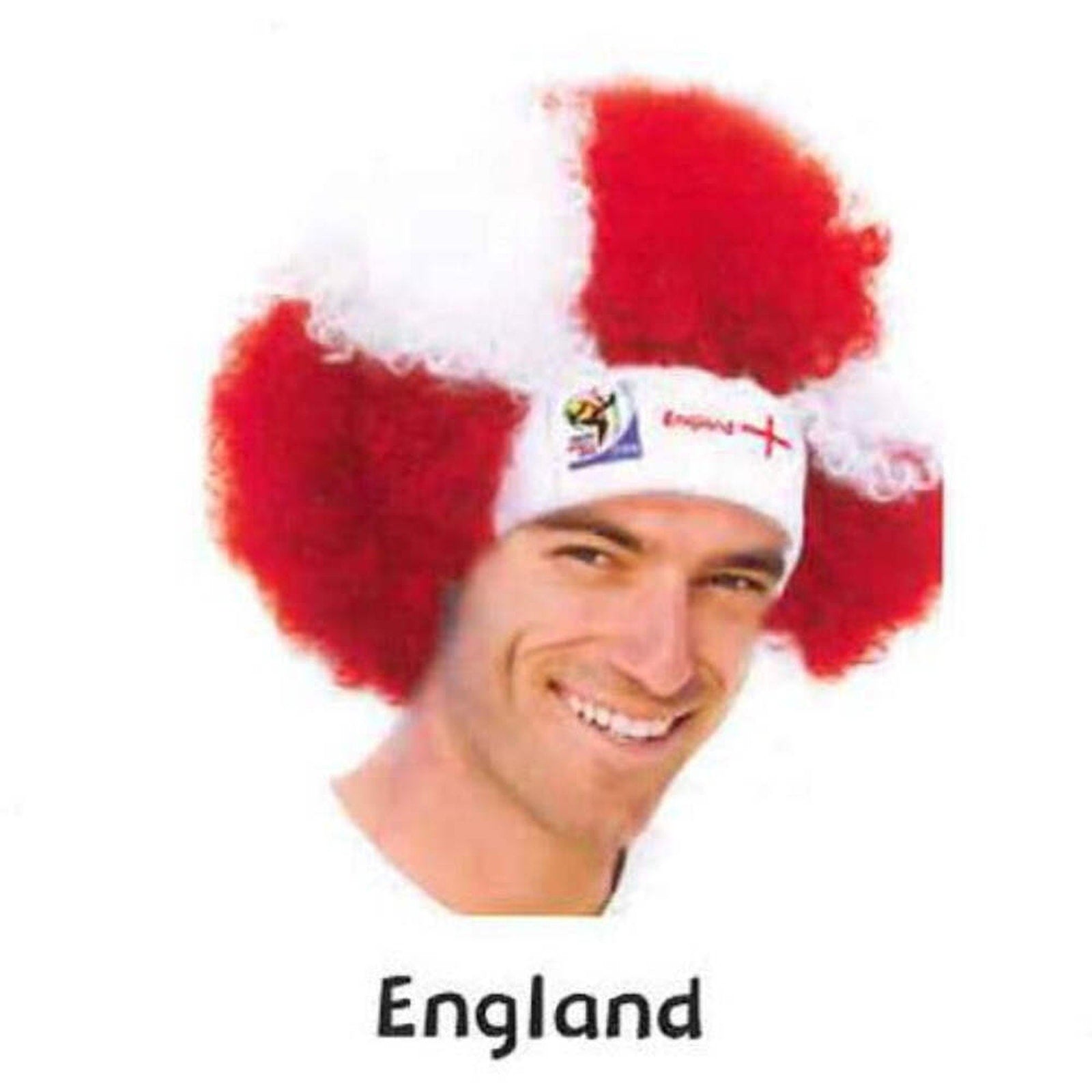Retro Official Fifa Soccer Afro Wig from 2010 Games