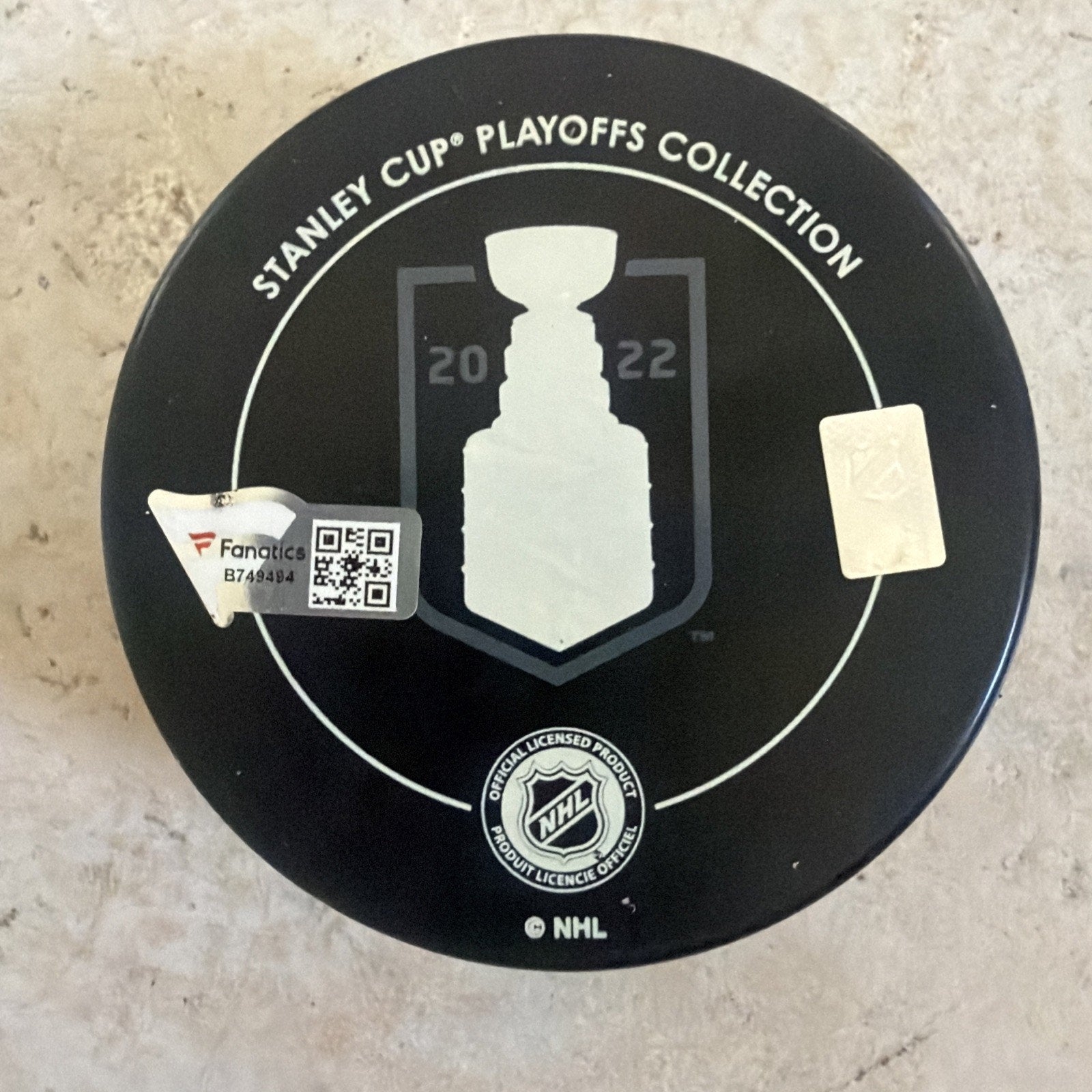 Gabriel Landeskog Signed 2022 Stanley Cup Champs Puck Fanatics Auth — Image 2