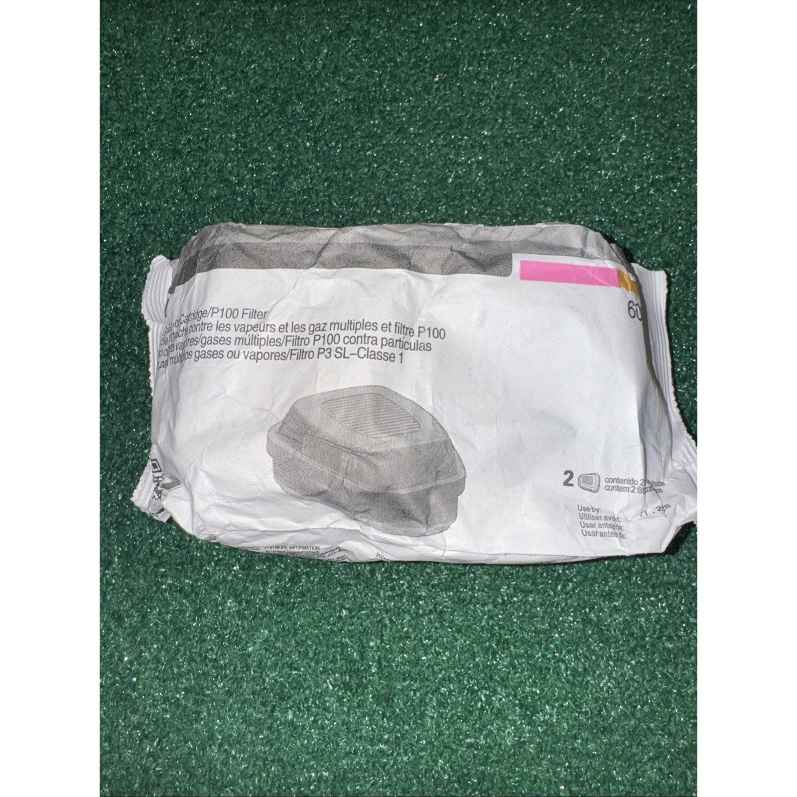 3M 60926 Multi Gas/Vapor Cartridge/Filter P1OO 1 Package of 2 Cartridges NOS