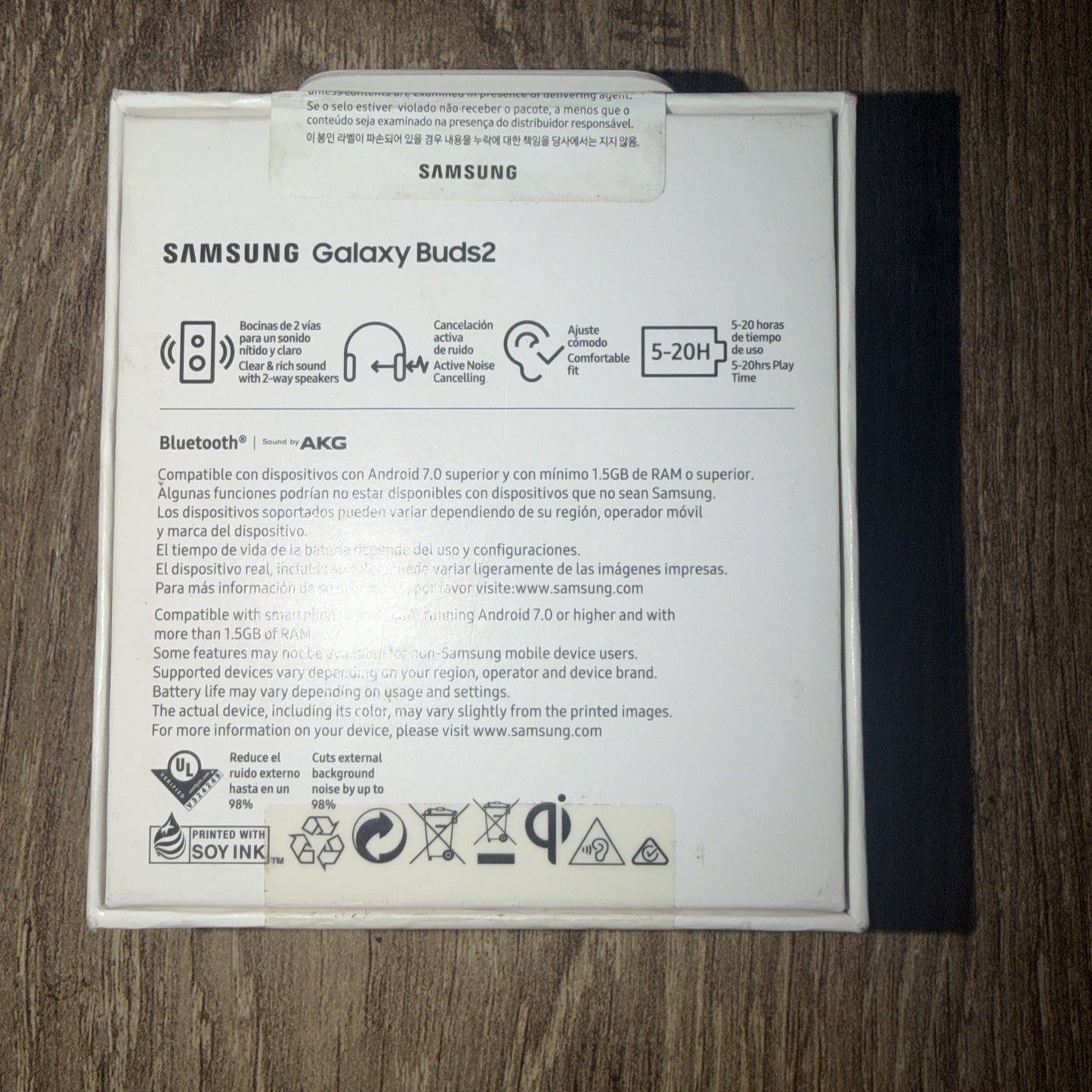 Samsung Galaxy Buds2 Wireless Earbuds, White (New, Sealed)
