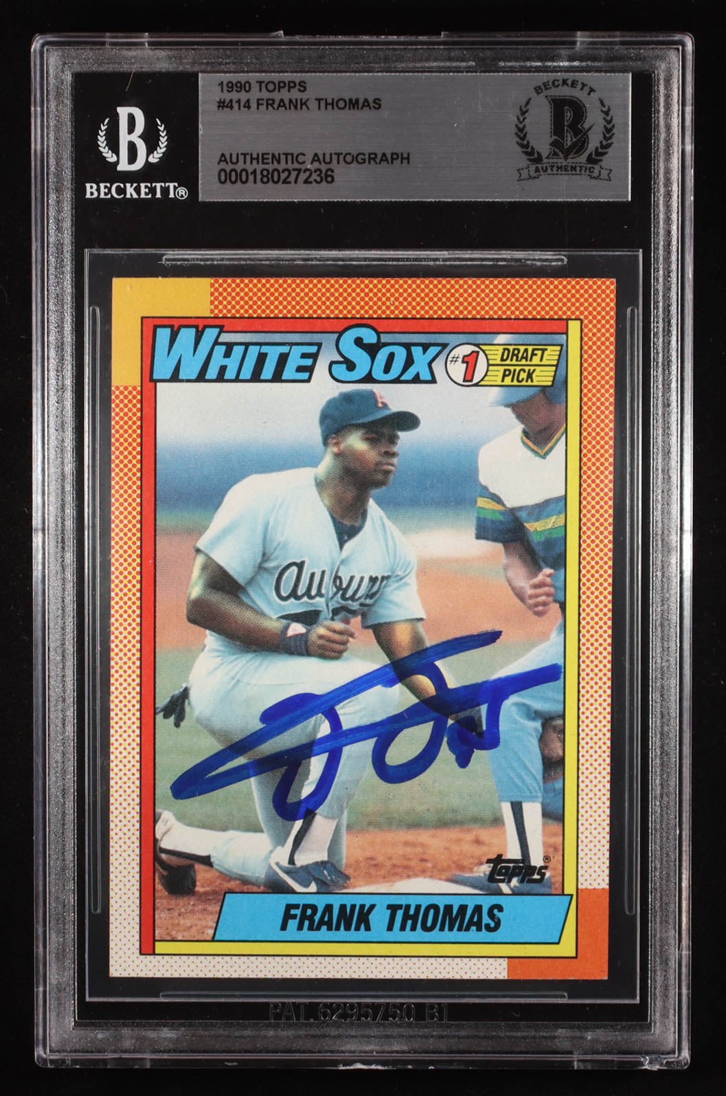 Frank Thomas Signed 1990 Topps RC 414 Rookie Autograph Card - Price Is Right Miami