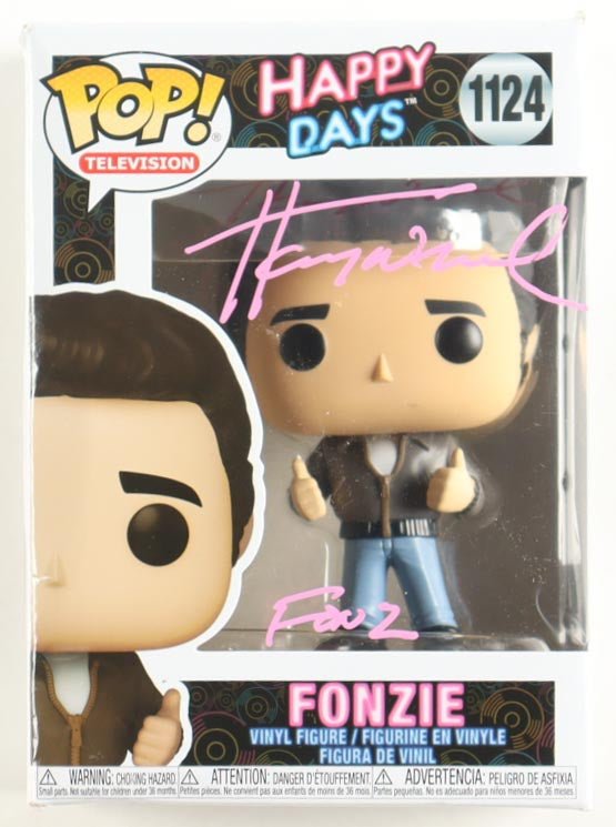 Henry Winkler Autographed Happy Days Fonzie Funko Pop Beckett Authenticated - Price Is Right Miami