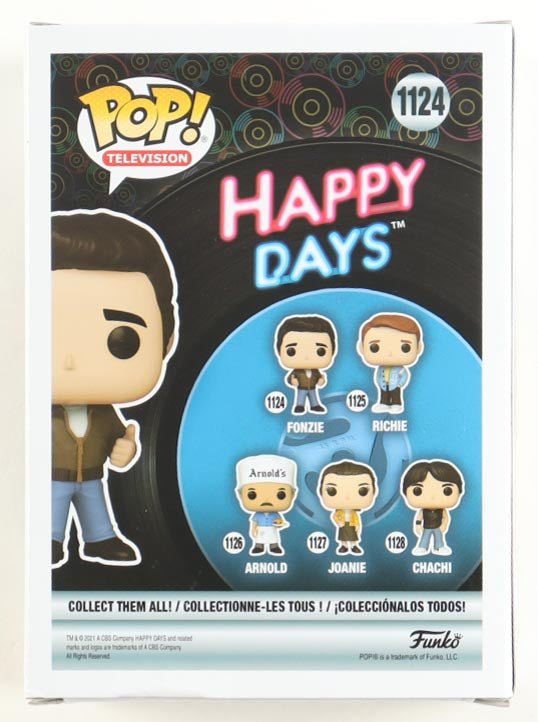 Henry Winkler Autographed Happy Days Fonzie Funko Pop Beckett Authenticated (view 3)
