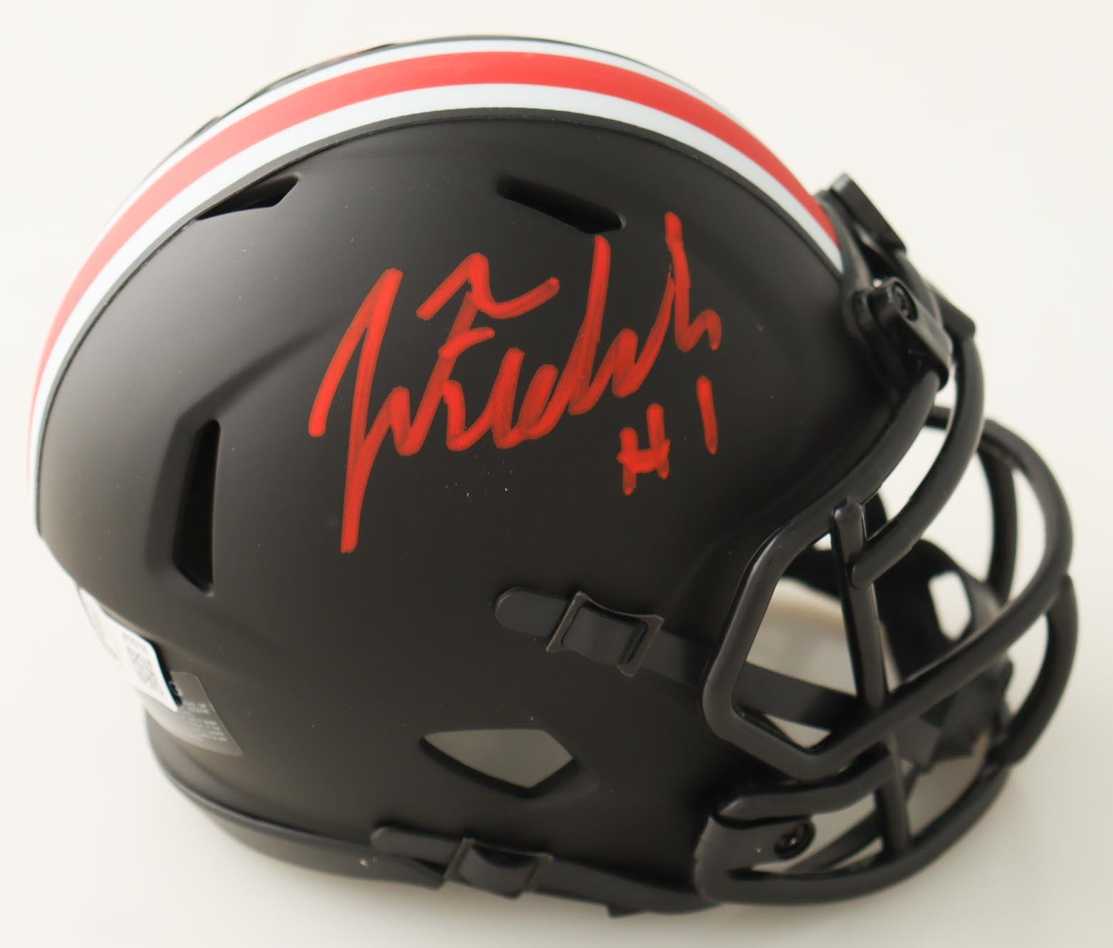 Justin Fields Signed Ohio State Buckeyes Eclipse Speed Mini Helmet Beckett - Price Is Right Miami