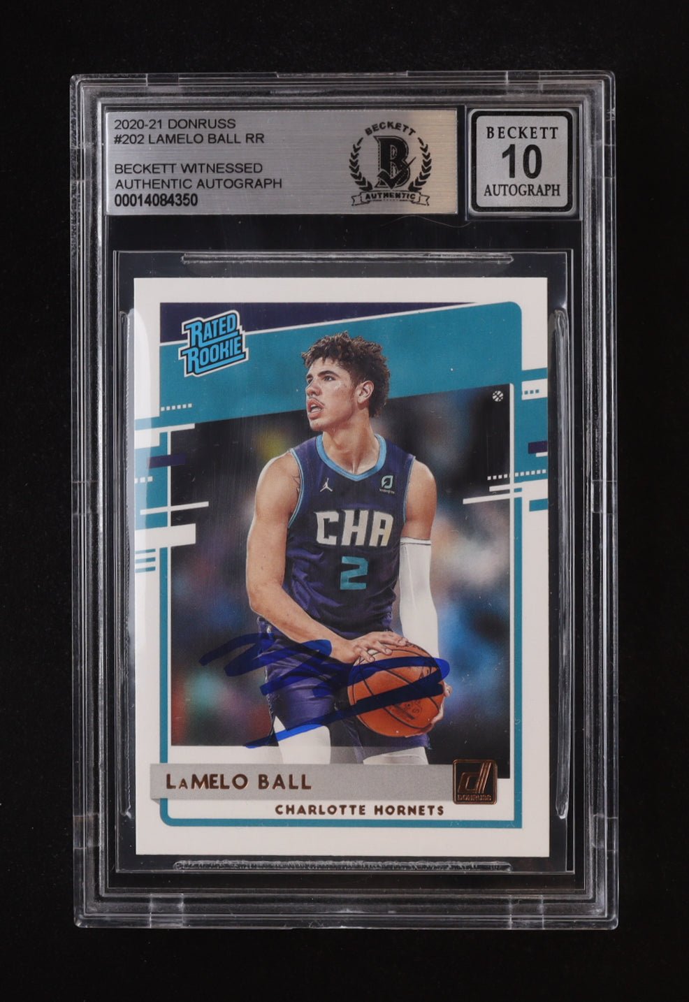 LaMelo Ball 2020 21 Donruss Rookie Card Autographed Beckett - Price Is Right Miami