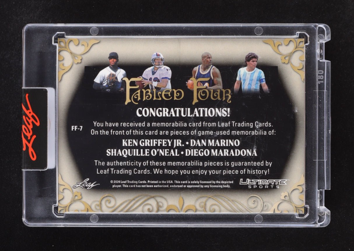 Leaf Ultimate Sports Fabled Four Silver Sparkle Two Of Four (view 2)