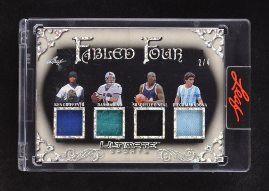 Leaf Ultimate Sports Fabled Four Silver Sparkle Two Of Four - Price Is Right Miami