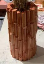 Les Ottomans Bamboo Ceramic Vase, Home Decor