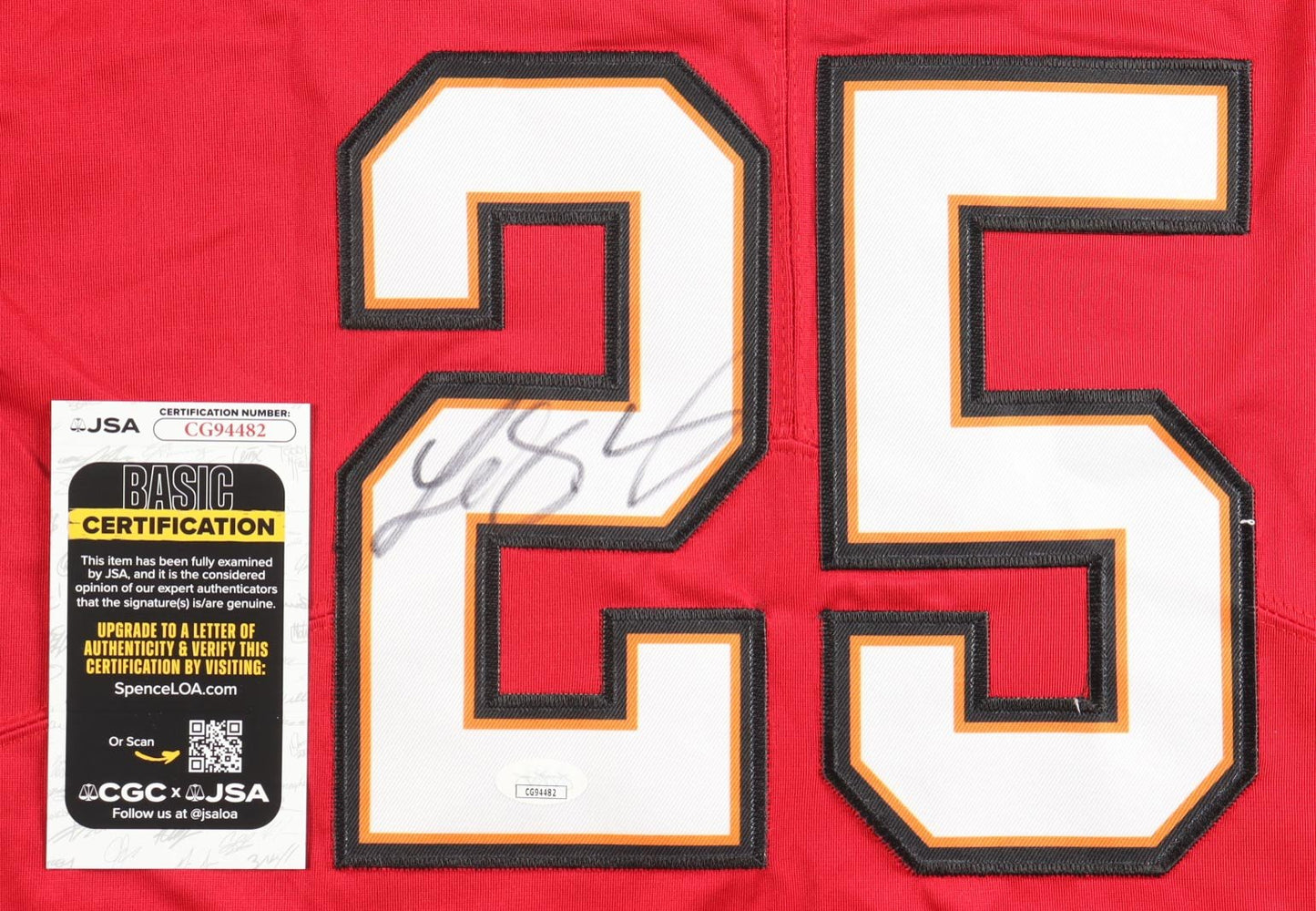 LeSean McCoy Signed Buccaneers Nike Jersey With JSA COA (view 3)