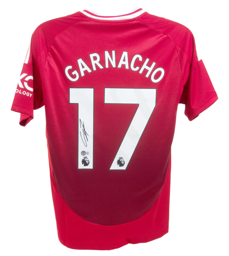 Alejandro Garnacho Signed Jersey (Beckett) Manchester United