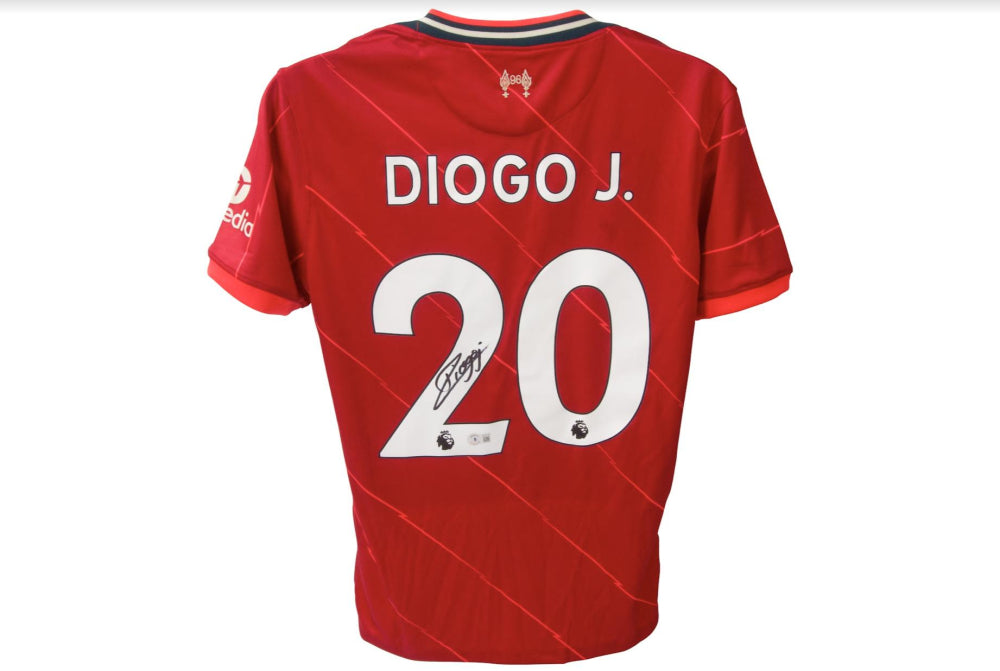 Diogo Jota Signed Liverpool Jersey (Beckett)