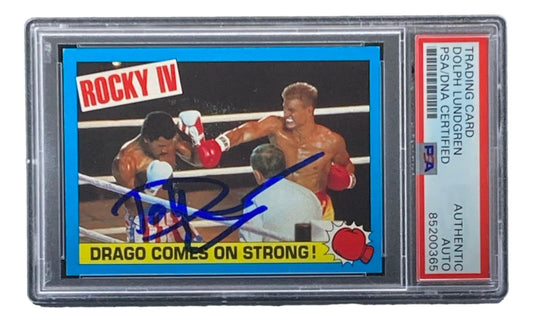 Dolph Lundgren Signed 1985 Topps Rocky IV #23 (PSA)