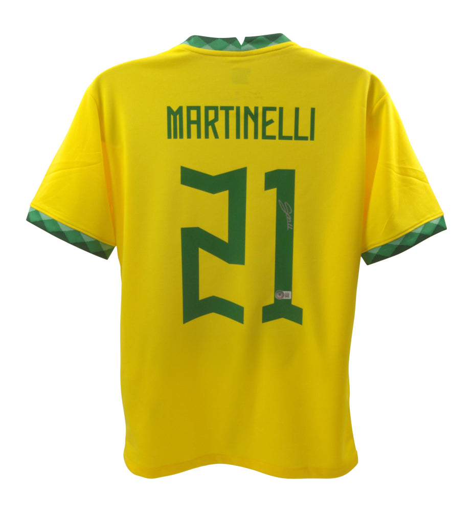 Gabriel Martinelli Signed Brazil Jersey (Beckett)