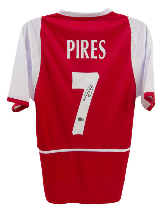 Robert Pires Signed Arsenal Jersey (Beckett)