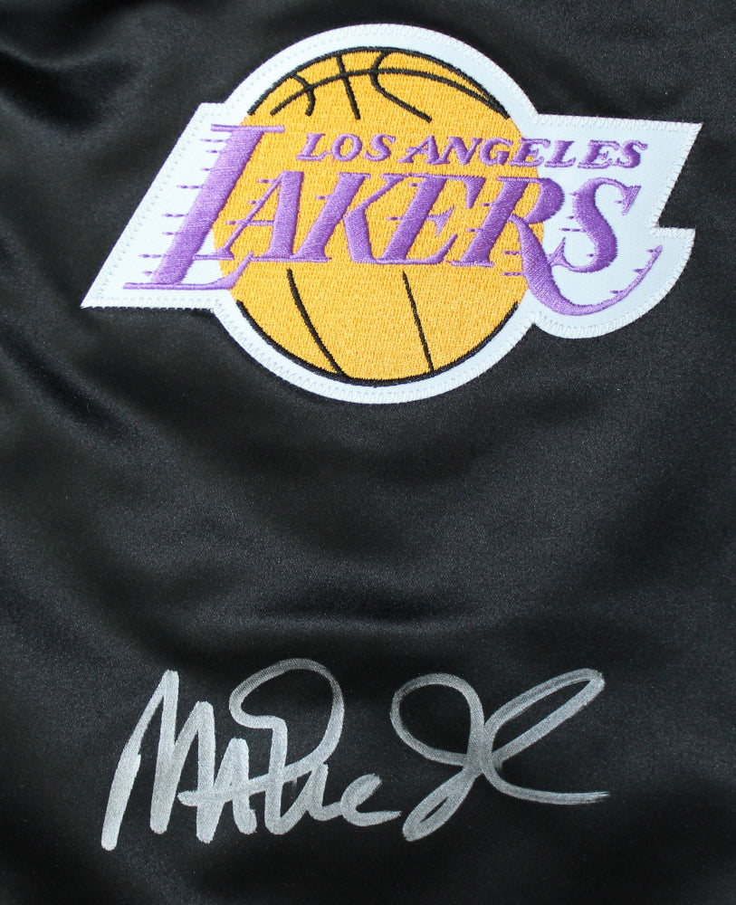 Magic Johnson Signed Mitchell & Ness Lakers Jacket (Beckett)