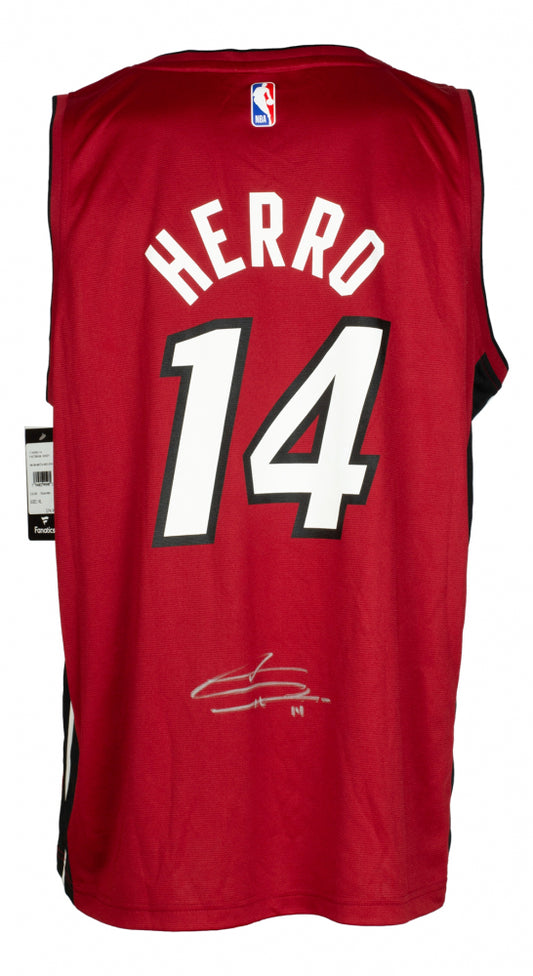 Tyler Herro Signed Authentic Fanatics Heat Jersey (JSA)