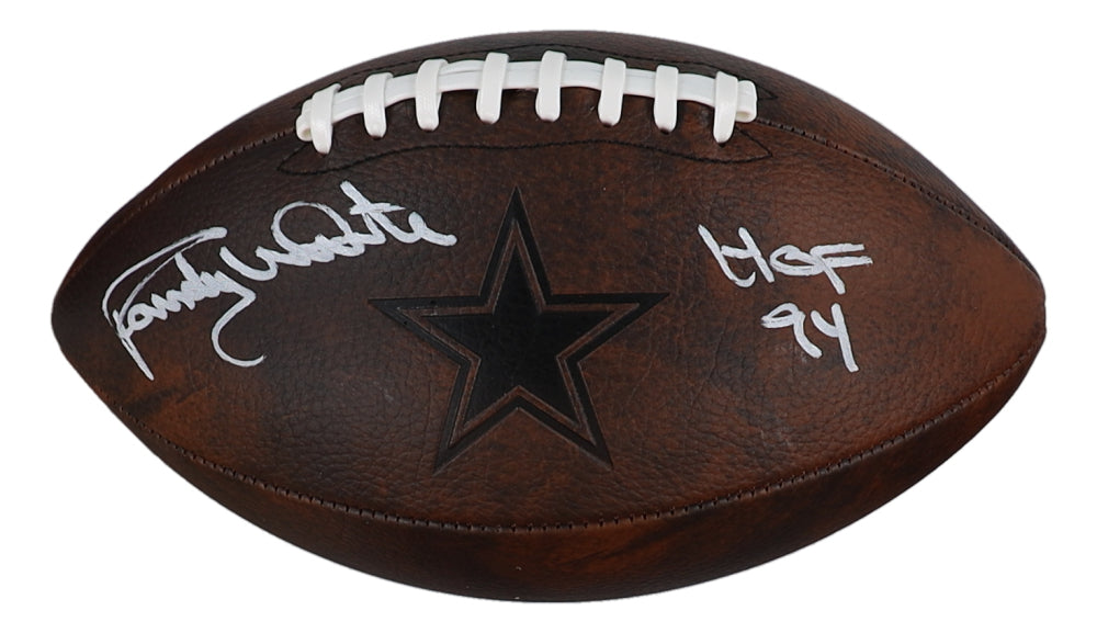 Randy White Signed Cowboys Logo Football Inscribed 